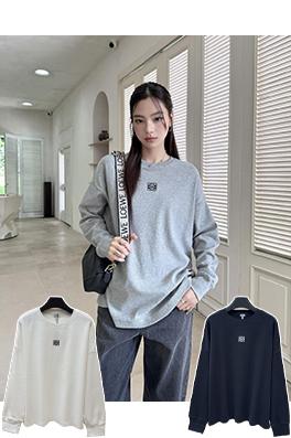 ロエベ 刺繍り長袖シャツ