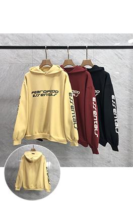 フィアオブゴッド FOG ESSENTIALS ESSENTIALS キリンアームグルーレター裏起毛フード付きスウェットシャツ