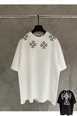 クロムハーツ 新モデルクラシック刺繍の半袖Tシャツ