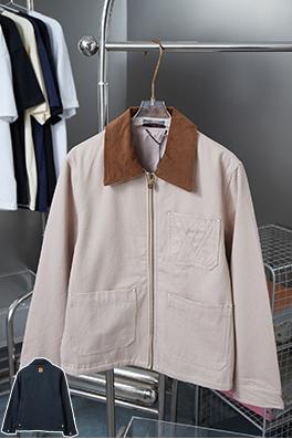 ルイヴィトンコピー 透かし刺繍のキャンバスジャケット