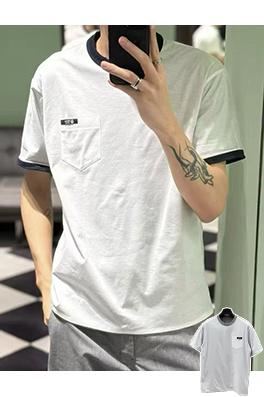 プラダスーパーコピー 両面二重構造のリバーシブル半袖Tシャツ