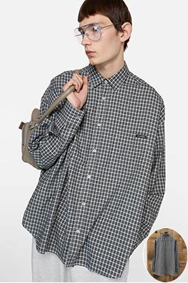 アクネストゥディオズ Acne Studios ロゴチェック柄長袖シャツ