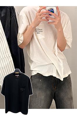 アクネストゥディオズ Acne Studios ポケットレタープリント半袖Tシャツ