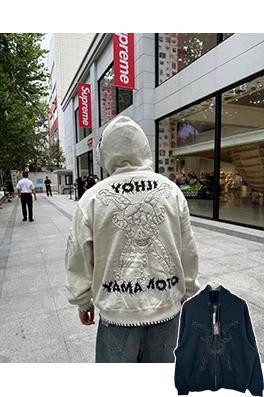 シュプリーム Supreme X Y'S BY YOHJI YAMAMOTO デビルプリントのジップアップパーカー