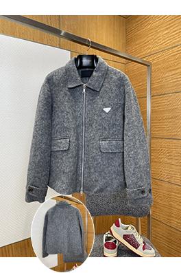 プラダスーパーコピー 三角ロゴラペルカシミアジャケット