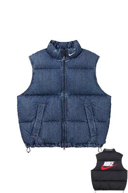 ナイキ X シュプリーム Denim Puffer Vest コラボレーションデニムダウンベスト