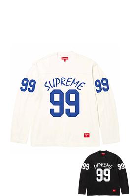 シュプリーム Supreme L/S Football Top 99 プリント長袖シャツ