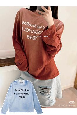 アクネストゥディオズコピー Acne Studios 1996 クラシック ディストレスト 記念長袖シャツ