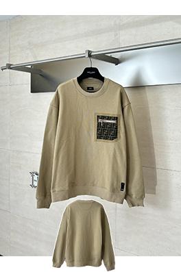 フェンディ FENDI レタージャカードパッチワークポケットルーズクルーネックスウェットシャツ