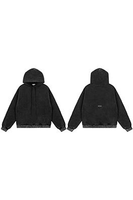 アクネストゥディオズ Acne Studios ウォッシと色褪せをしたアメリカンレトロなダメージフード付きスウェットシャツ