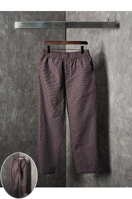 グッチ バーガンディGGオールオーバージャカードカジュアルトラウザーズ