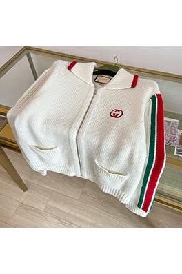 グッチスーパーコピー 装飾リボン付きウールニットカーディガン