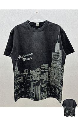 アレキサンダーワン alexanderwang デジタル直噴クリスタルホットフィックスラインストーン半袖Tシャツ