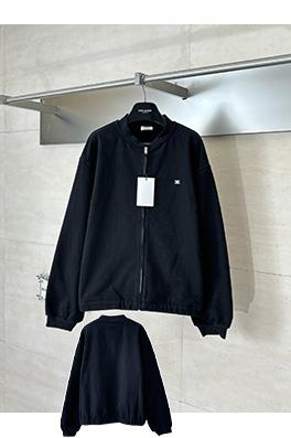 セリーヌ コットン製凱旋門刺繍りベースボールジャケット