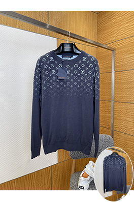 ルイヴィトン ジャカードクルーネックニットセーター