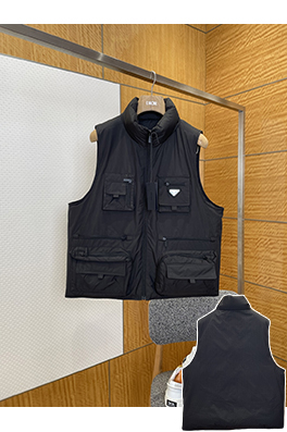 プラダ ワークウェアスタンドカラーダウンベスト