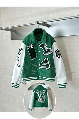 ルイヴィトンコピー オズの魔法い スカル パッチワーク ベースボール ジャケット