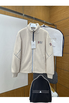 モンクレールスーパーコピー ラムウールパッチワークスタンドカラージャケット