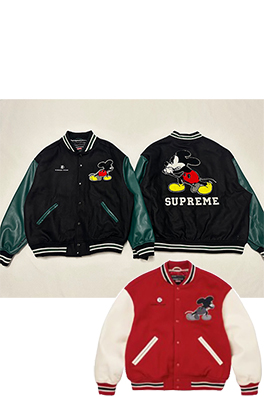 シュプリーム SUPREME NUMBER (N)INE MICKEY VARSITY JACKET ミッキーマウスのベースボールユニフォーム