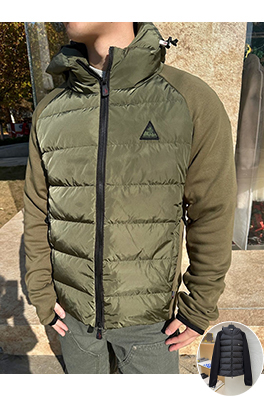 モンクレールコピー ロゴ織りパッチワークダウンジャケット