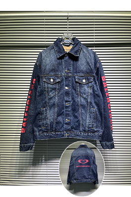 バレンシアガコピー Balenciaga 七夕限定刺繍ハート ルーズデニムジャケット