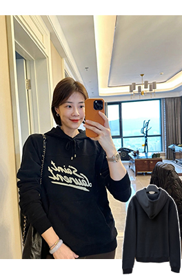 サンローランスーパーコピー SAINT LAURENT ロゴプリントパーカー