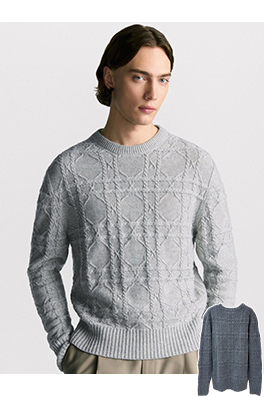 ディオール カシミア生地のカナージュニットセーター