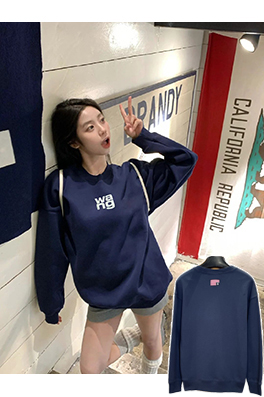 アレキサンダーワン ALEXANDER WANG レタープリントクルーネックスウェットシャツ