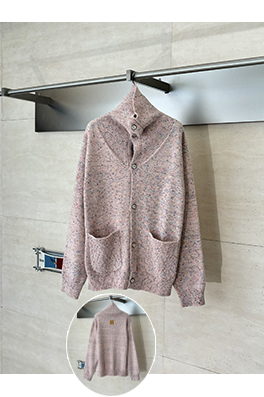 ルイヴィトンコピー ツイードとウールのニットカーディガン