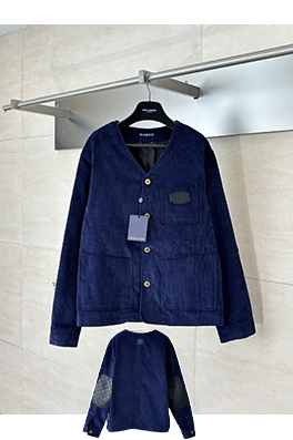 ルイヴィトン Vネックコーデュロイモノグラムパッチワークジャケット