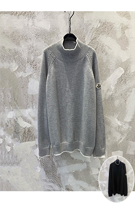 モンクレールスーパーコピー ピュアウールのロゴタートルネックニット長袖セーター