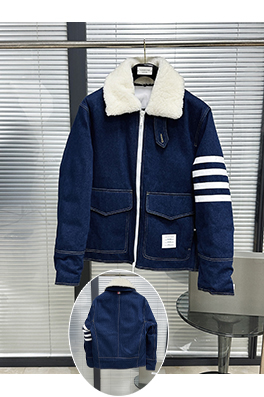 トムブラウンスーパーコピー 厚のデニムダウンジャケット