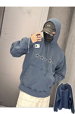 バレンシアガ BALENCIAGA 5つ星スローガンプリントパーカー