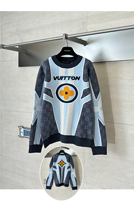 ルイヴィトン Ski 四つ葉のクローバージャカードキルティングクルーネックニットセーターシリ