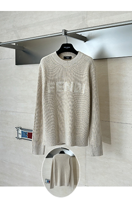 フェンディスーパーコピー FENDI ウールクルーネックニットレターセーター
