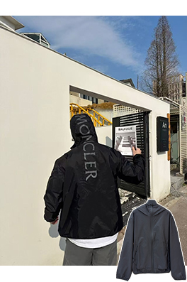 モンクレールスーパーコピー Moncler 反射ロゴフード付きジャケット