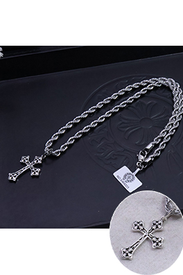 クロムハーツコピー 編み込みチェーンネックレス