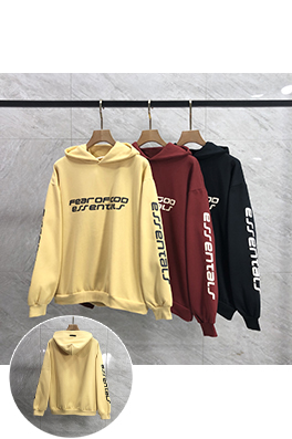 フィアオブゴッド FOG ESSENTIALS ESSENTIALS キリンアームグルーレター裏起毛フード付きスウェットシャツ