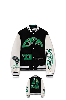 フィアオブゴッド 刺繍ウールベースボールジャケット