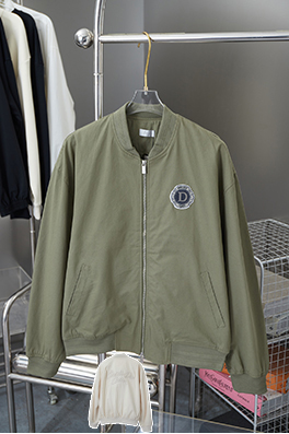 ディオール CD 1947 ロゴ歯ブラシ刺繍りベースボールジャケット