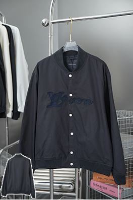 ルイヴィトン Lover 刺繍りコットンボンバーベースボールジャケット