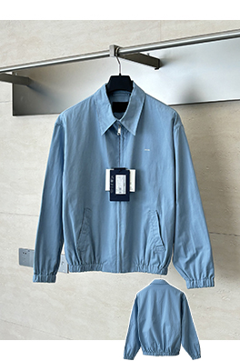 プラダ クラシックなハリントン英国スタイルの紳士コットンジャケット