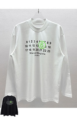 マルタンマルジェラ Maison Margiela MM6 ロゴフォームプリントの長袖ベースレイヤーシャツ