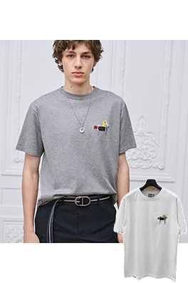 ディオール DIOR 新年の限定ポニー刺繍半袖Tシャツ