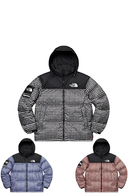 ノースフェイス X シュプリームスーパーコピー スタッズダウンジャケット