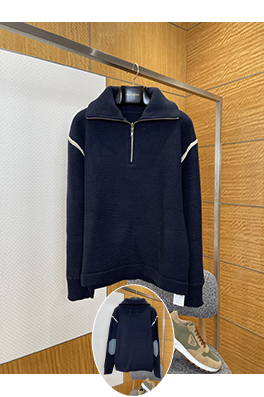 マルタンマルジェラ ハーフジップスリーブニットセーター