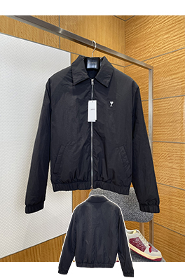 アミ メタルロゴラペルジャケット