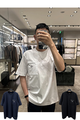 フェンディ FENDI ジッパー付きポケット半袖Tシャツ