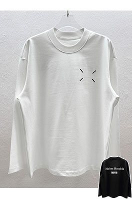 マルタンマルジェラ Maison Margiela MM6 バックレタリングデジタルダイレクトプリント長袖シャツ