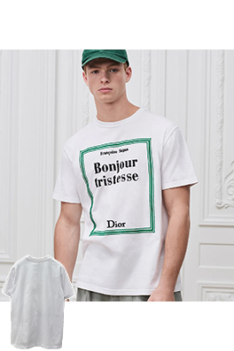 ディオール 刺繍ロゴ半袖Tシャツ